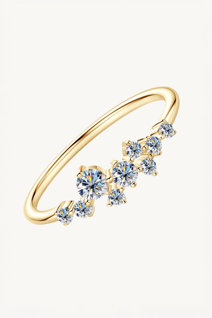 Celeste Moissanite Crown Ring