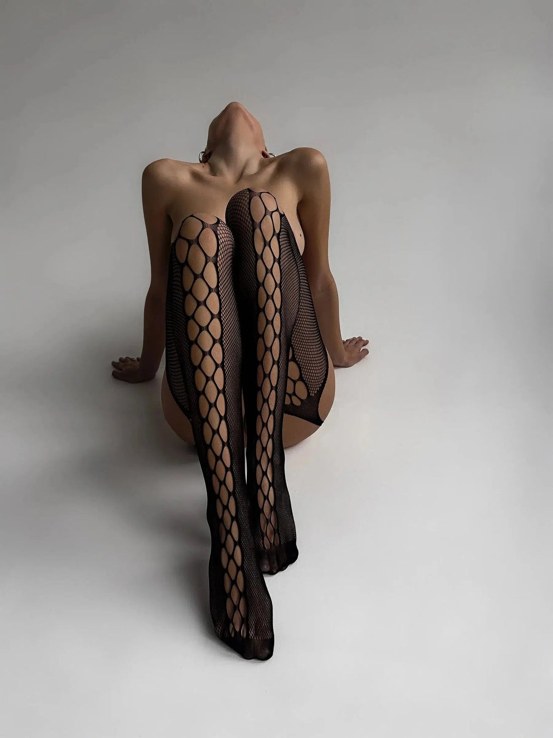 Medias de red de pescado de Ariel Black