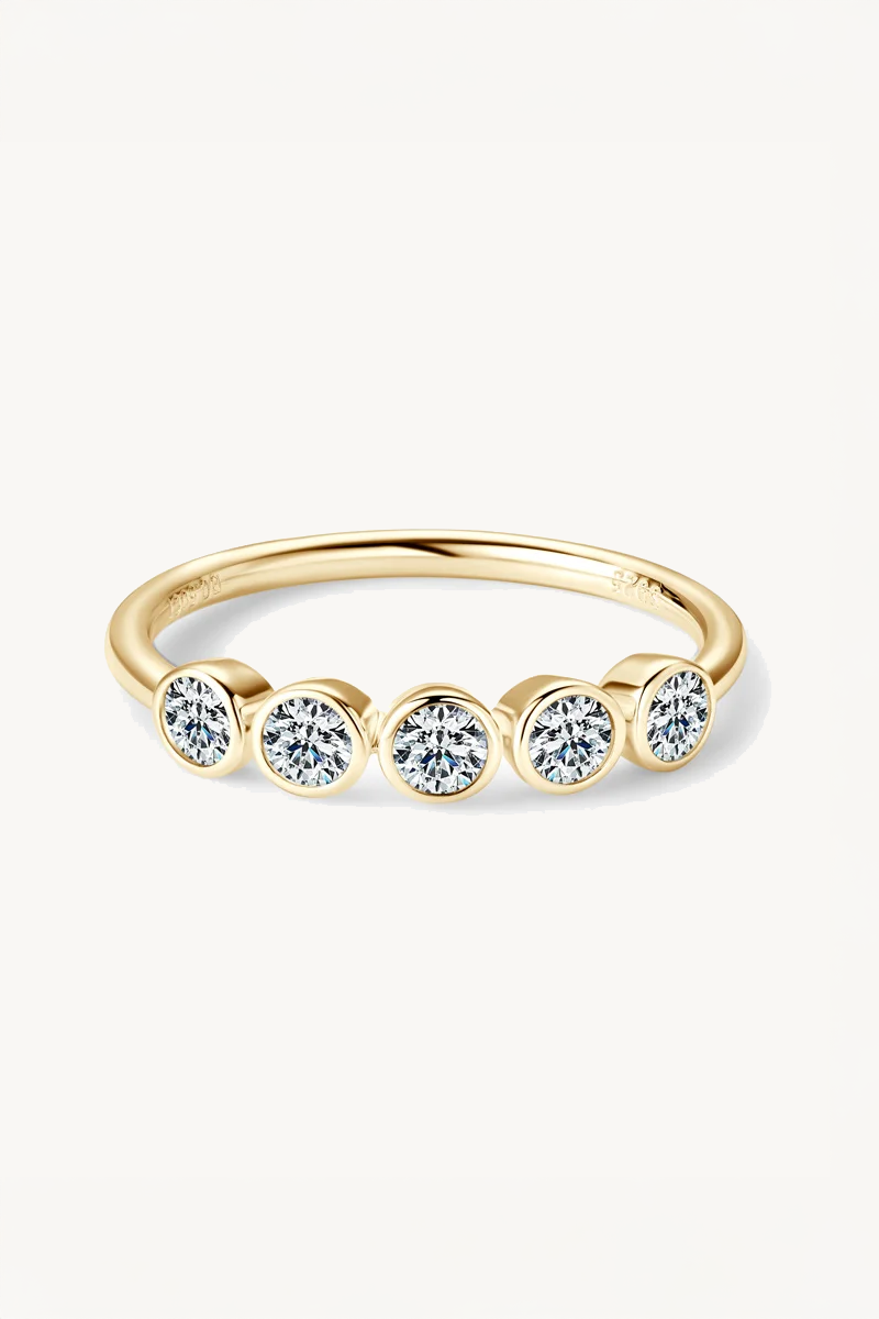 Five Stone Moissanite Ring