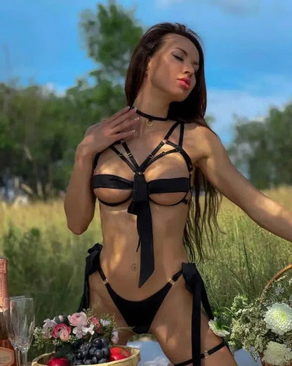 Conjunto de lencería de bondage de Liora
