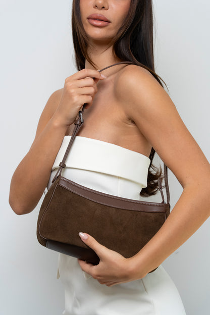 Verona Suede Shoulder Bag