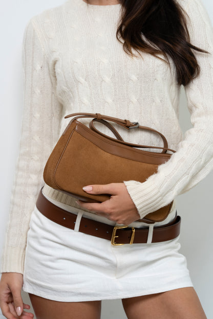 Verona Suede Shoulder Bag